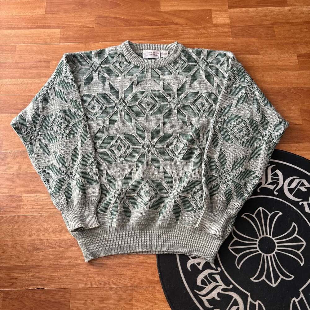 Townsend & Lake 1990s Geometric Knit Sweater L